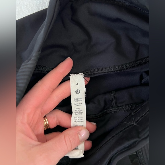 RARE Lululemon Gloss Trim Run SHR Tight 28” - Picture 2 of 7